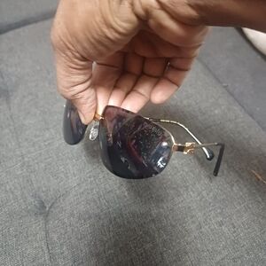 Miu Miu Gold and Black Eyewear